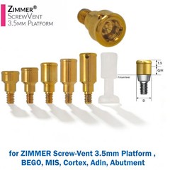 Dental Fit Zest Locator Abutment Legacy Anchor Overdenture Hiossen Zimmer Nobel