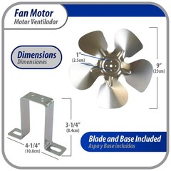 Appli Parts APFM-102E 10W refrigeration condenser and evaporator motor 220V 60Hz