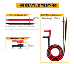 KIT-14 Test Lead Set Compatible with Fluke Ideal Simpson Fieldpiece Extech Klein