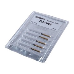 5 packs Dental Tungsten Carbide Burs Trimming & Finishing Egg Football FG 7406