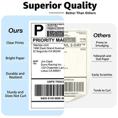 20Rolls 62mmx100mm DK-1202 Shipping Name Badge Labels Fit for Brother QL-1060N