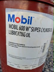 MOBIL 101923 Gear Oil 600W Super Cylinder Pail 5 gal 4DNJ6