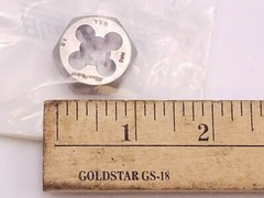2 Pcs Blue Point DSH910M Die Snap On 9mm-10 1″ Hexagon Hex Re-Threading Tool NOS