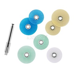 80Pcs Dental Composite Finishing Polishing Disc Kit +Mandrel 12/14mm