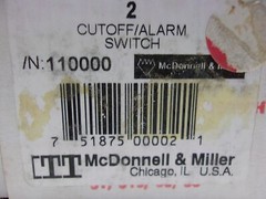 MCDONNELL & MILLER 110000 2 CUTOFF SWITCH ASSEMBLY, 0275A