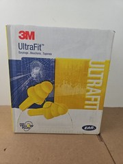 NEW 100PC 3M 3M E-A-R Ultrafit Corded Earplugs 100 Pairs – 3404004