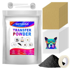 DTF Powder, DTF Transfer Powder, DTF Transfer Film and Powder Kit for Sublimatio