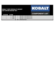 Kobalt 153-Pc Specialty Socket Set Metric/SAE Hex/Square/Torx Lifetime Warranty