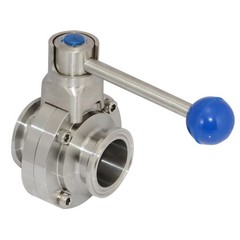 1.5″ 1-1/2″ inch Pipe Tri Clamp Sanitary Butterfly Valve Stainless Steel 316 US