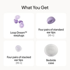 Loop Dream Earplugs for Deep Sleep, Napping and Snoring – Lilac