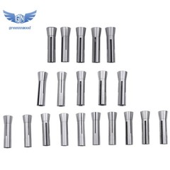 20 Pcs Set Metric R8 Collet Set 1mm to 20mm High Precison for Milling