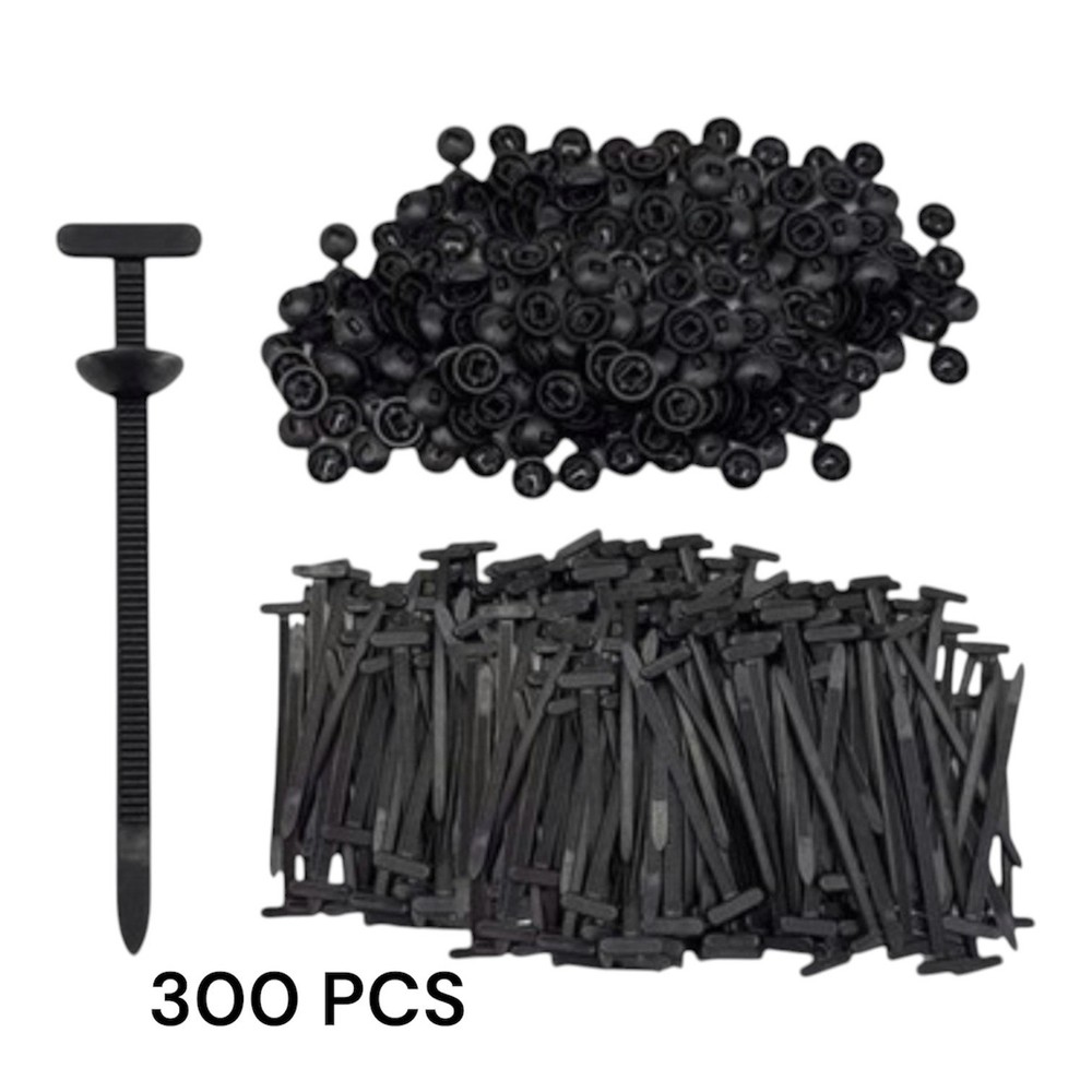 300PCS-Universal Cable Tie Buckle, Heavy Duty Self-Locking Nylon Zip Ties Holder