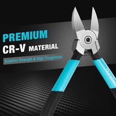 5-Inch and 6-Inch Professional Flush Cutters, Wire Cutters Heavy Duty