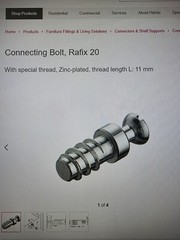 2000 Pack Hafele Rafix 20 Connecting Bolts 263.20.847