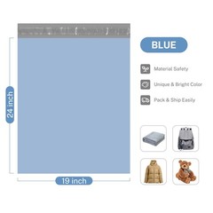 Metronic 19×24″ Poly Mailers 50 Pack Shipping Bags Waterproof Tear-Proof