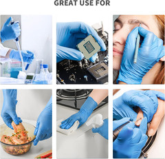 Nitrile Gloves 100Pcs 1000 Pcs Disposable Blue, Small/Medium/Large/Xlarge, No La