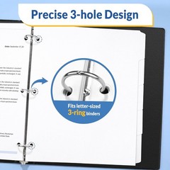 Binder Dividers with Tabs for 3 Ring Binder 8.5 X 11 Paper White Binder Dividers
