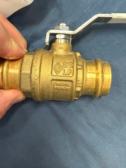 LOT {6} 1″ Ball Valves P X P; {4} 1″, {1} 3/4 {1} 1-1/4 Full Port Made in Italy