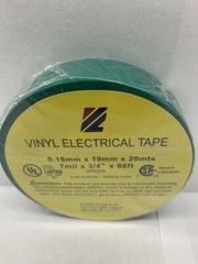 VINYL PVC ELECTRICAL TAPES, FLAME RETARDANT, 3/4 66 fet green , 1 ROLL
