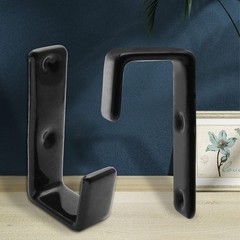 Bivethoi 2pcs Bunk Bed Ladder Hook Brackets, 1 Inch J Hook Hanger With PVC Co…
