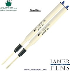2 Pack- Monteverde L13 Soft Roll Ballpoint Refill BlueBlack Medium Tip 0.7mm
