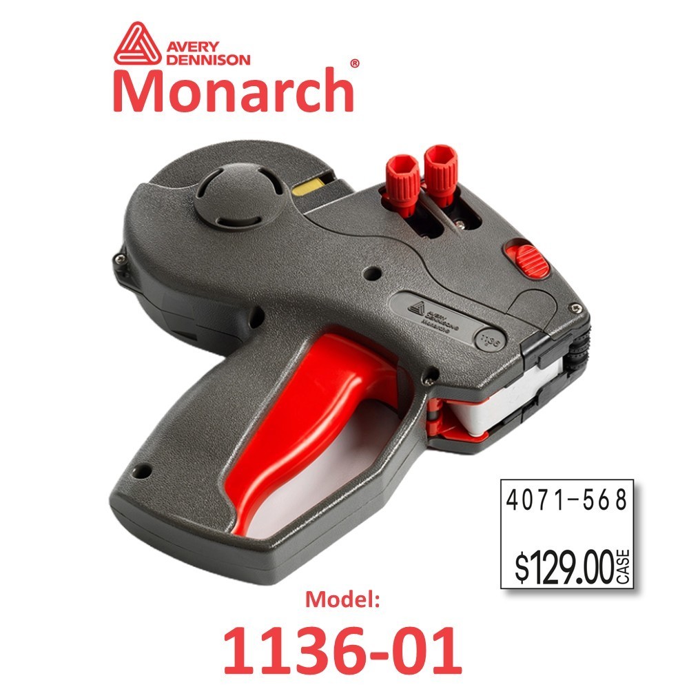 Genuine Monarch 1136-01 Pricing Gun/Labeler (2 Line)-Authorized Dealer (1136-01)
