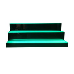 31″MultiColor LED Lighted Liquor Bottle Display 3 Tier for Home Commercial Bar
