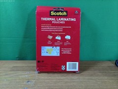 Scotch Thermal Laminating Pouches 5×7-inch, 5 Mil., Clear 100/PK