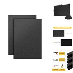 2 Pack Black ABS Plastic Sheet 12″x16″x1/8″ Thermoform Moldable DIY Craft Board
