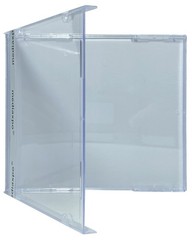 200 STANDARD Clear Unassembled CD Jewel Case