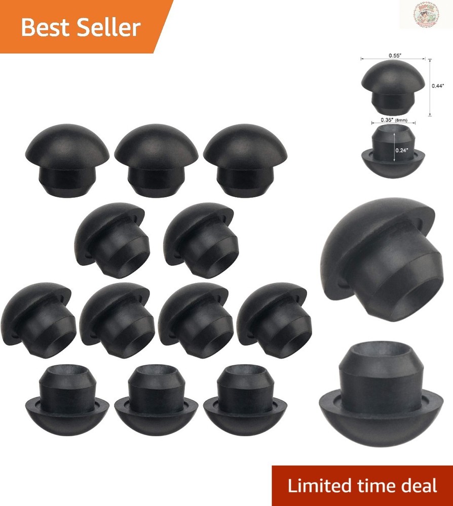 High-Quality 8mm Black Rubber Jack Plugs for Suited Oil Reservoir Protection