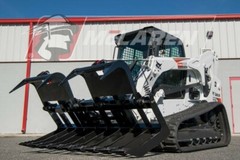 Root Grapple Bucket Skid Steer Attachment 66″ for Kubota by McLaren