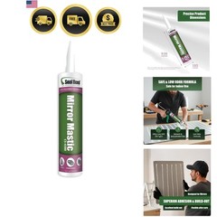 Mirror Adhesive, Low Odor, VOC Compliant, 10.1oz Cartridge