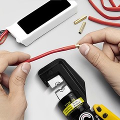 US 10T Hydraulic Crimper Wire Battery Cable Lug Terminal Crimping Tool w/8 Dies