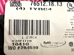 Carol 76512.18.13 Machine Tool Wire 16 AWG 500 Ft Pink PVC Insulation MTW – NEW