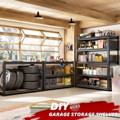 REIBII 5-Tier Heavy Duty Storage Shelves 2400LBS Capacity