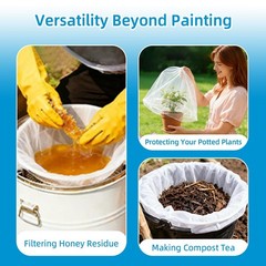 10 Pcs Paint Strainer Bags 1 Gallon- Premium Nylon Paint Filter with Elastic …