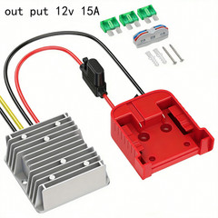 2pack DC 18V to 12V 15A Step DownConverter Compatible with Milwaukee 18V Battery