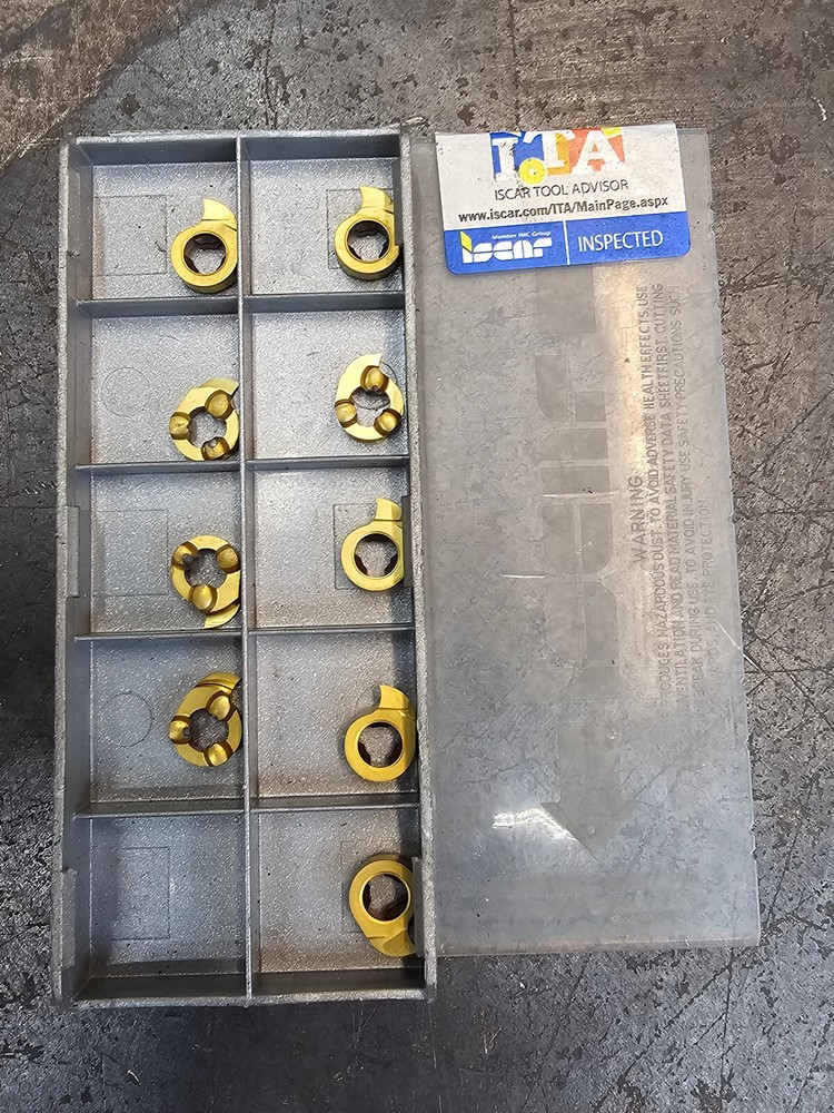 Qty 9 Iscar GIQR 11-0.85-0.00 6402628 IC528 Grade Carbide Grooving Inserts