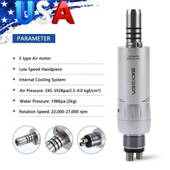 3 PCS Dental Low Speed Handpiece E-type Air Motor 4Hole Internal Spray fit KAVO