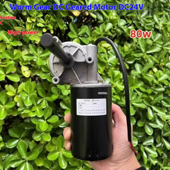 24V High Power Worm Gear DC Geared Motor Self-Locking High Speed Reduction Motor
