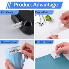 S231 White Clear Yellow Extra Strength Adhesive Tape Compatible Brother TZ TZE