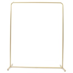 Golden Vintage Clothing Storage Shelf Garment Rack Clothes Hanger Industrial
