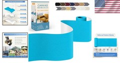 Blue Canvas Repair Tape, Self-Adhesive Patch – 4×63 Inches