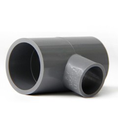 Reducing Tee Connector PVC Water Supply Pipe Fittings White/Blue/Gray All Size