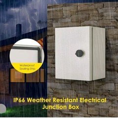 Steel Electrical Box 10” x 8” x 6”,IP66 Waterproof Safety Locks and Mount
