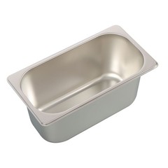 6 Pack 6″ Deep Hotel Pans Steam Table Pan Stainless Steel 1/3 Size with Lid