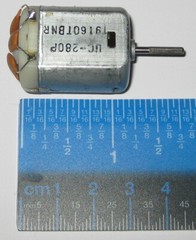 UC-280P 12VDC Electric Motor – Knurled Shaft – Filter Capacitor – Car DC Motor