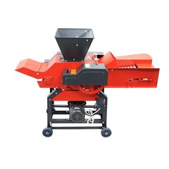 4-Blade Grass Straw Cutting&Silk Kneading Integrated Machine Conveyor Inlet 220V