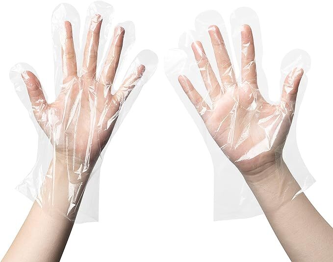 750/1500 Plastic Disposbale Gloves For Food Prep, Cooking, Hair Dye & More
